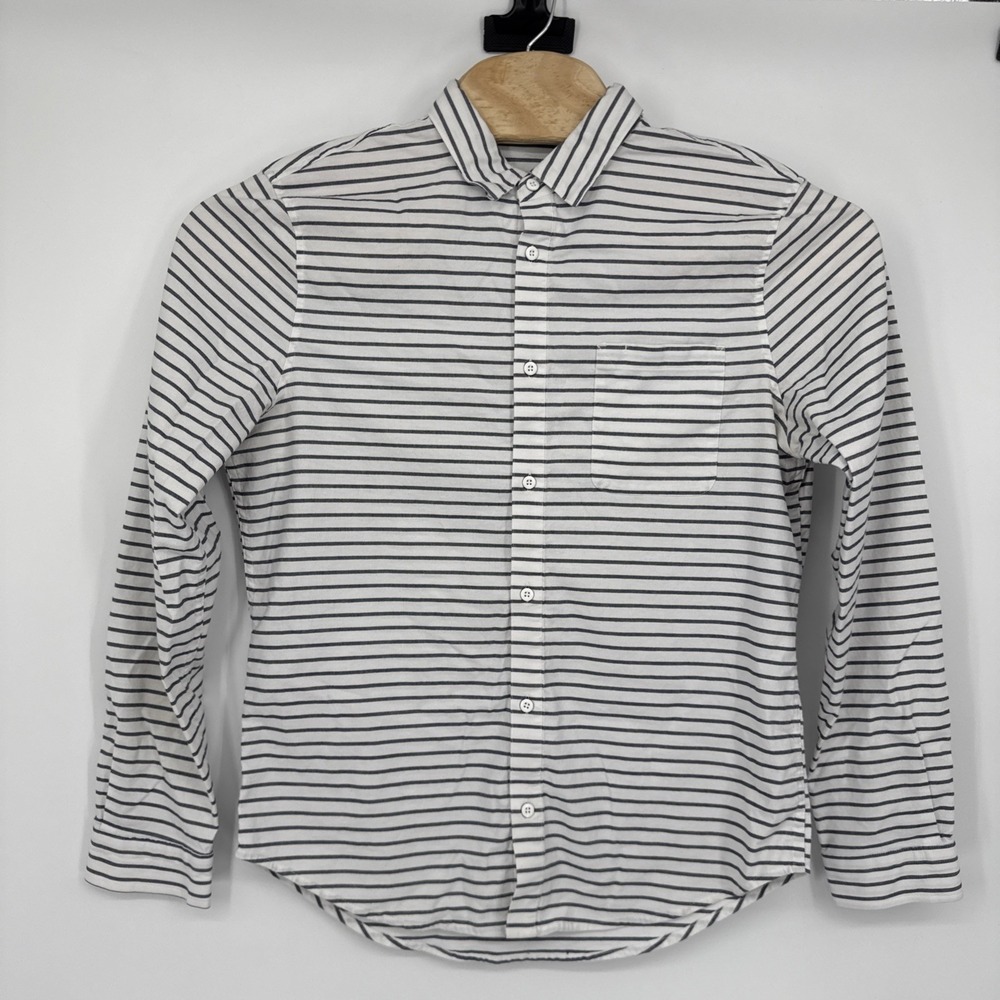 Lululemon Men's Commission Long Sleeve Button‎ Down Qwick Oxford Shirt Striped L